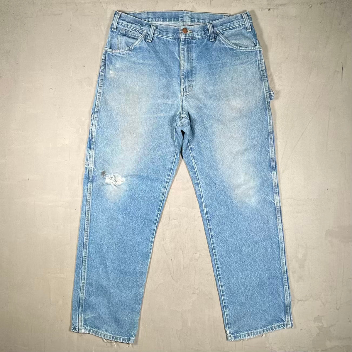 Y2K Dickies Light Wash Denim Size 34 USED v20310