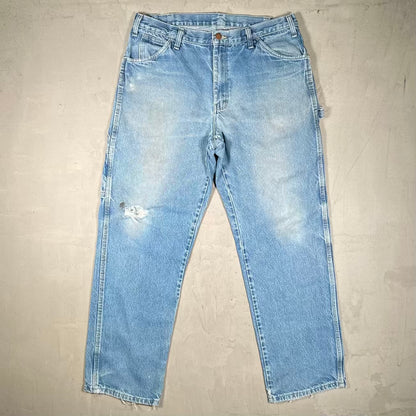 Y2K Dickies Light Wash Denim Size 34 USED v20310