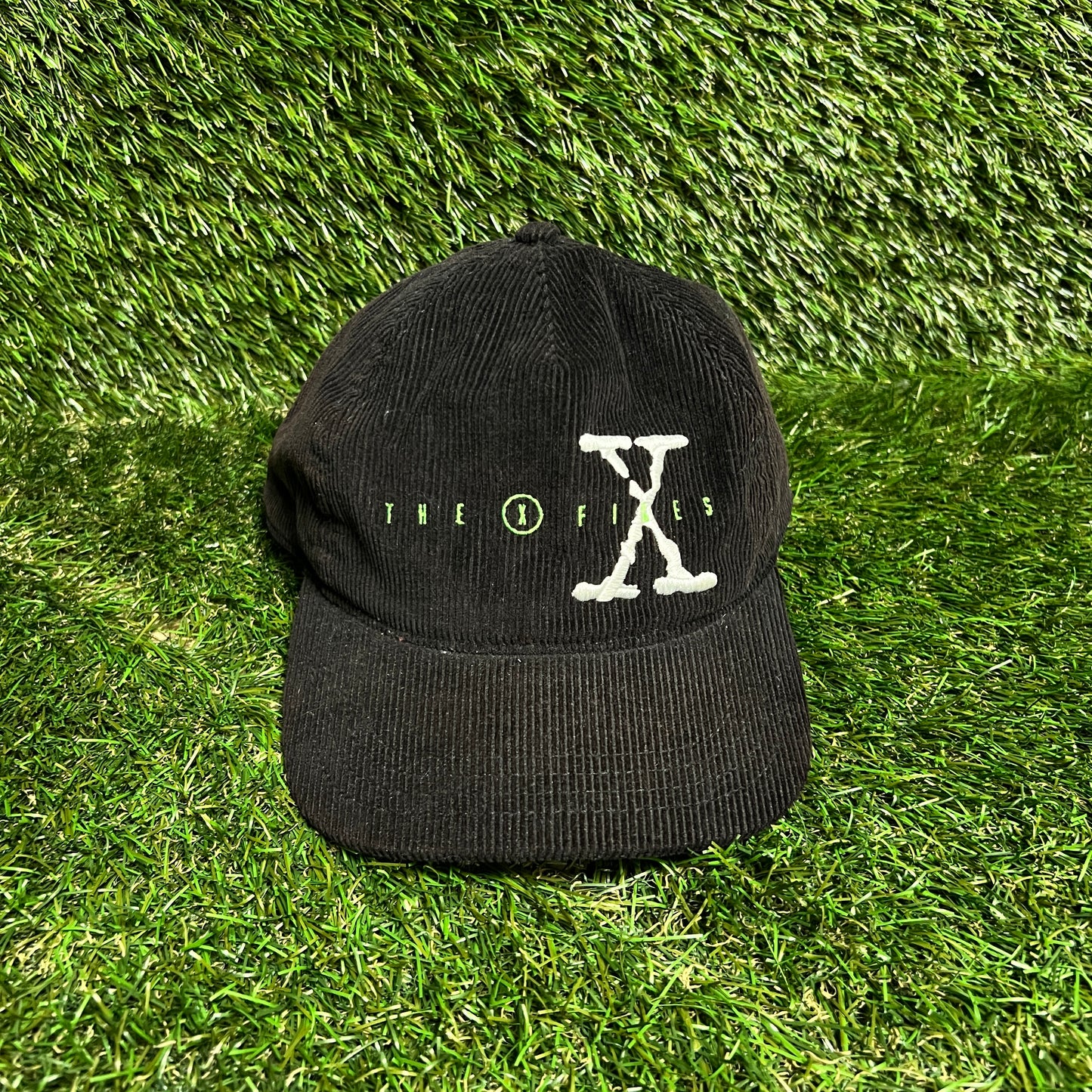 X Files Black Cord Hat USED v15979