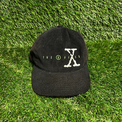 X Files Black Cord Hat USED v15979