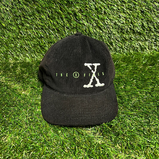 X Files Black Cord Hat USED v15979