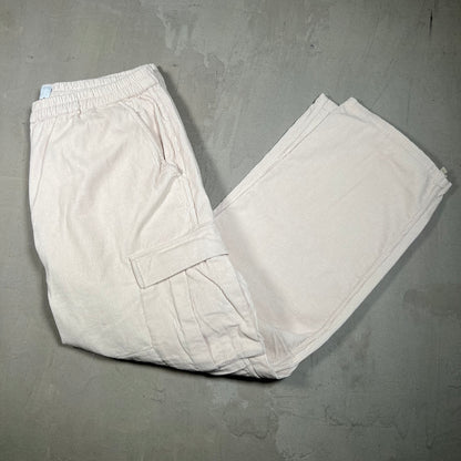Eighteen East White Corduroy Cargo Pants Size XL USED x17550