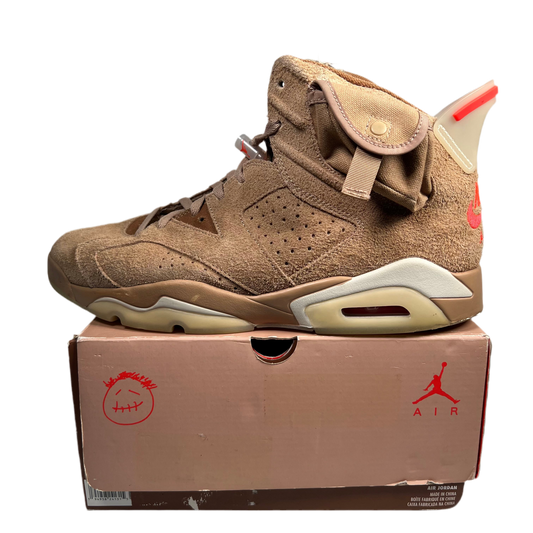Jordan 6 Travis Scott Biritsh Khaki (2020) Size 13 USED s17551