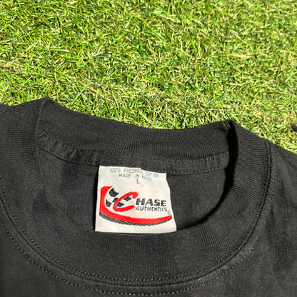 Chase Authentics Dale EarnHardt Bass Pro Black Tee Size Large USED v15969