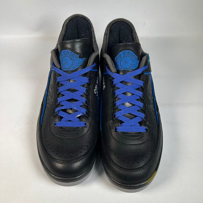 Jordan 2 Low Off White Black Blue (2021) Size 10 USED s23560