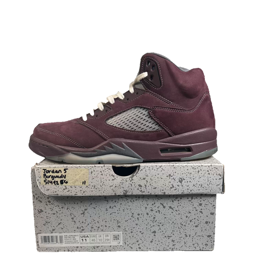 Jordan 5 Burgundy (2023) Size 11 USED s23409