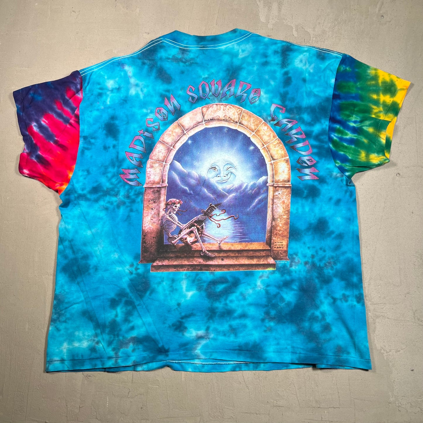 Grateful Dead 1993 Skeleton By Window & Sun Tee Size XXL USED v8253