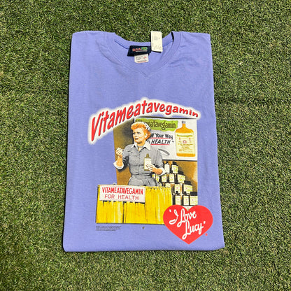 2003 I Love Lucy Vitameatavegamin Blue Tee Size XL NEW v16257