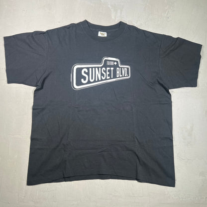 1992 Sunset Boulevard Musical Black Tee Size XL USED v16858