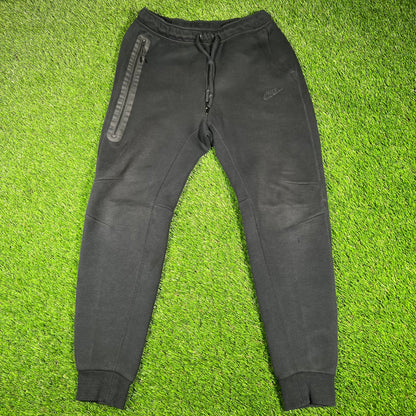 Nike Black Tech Fleece Pants Size Small USED v16909