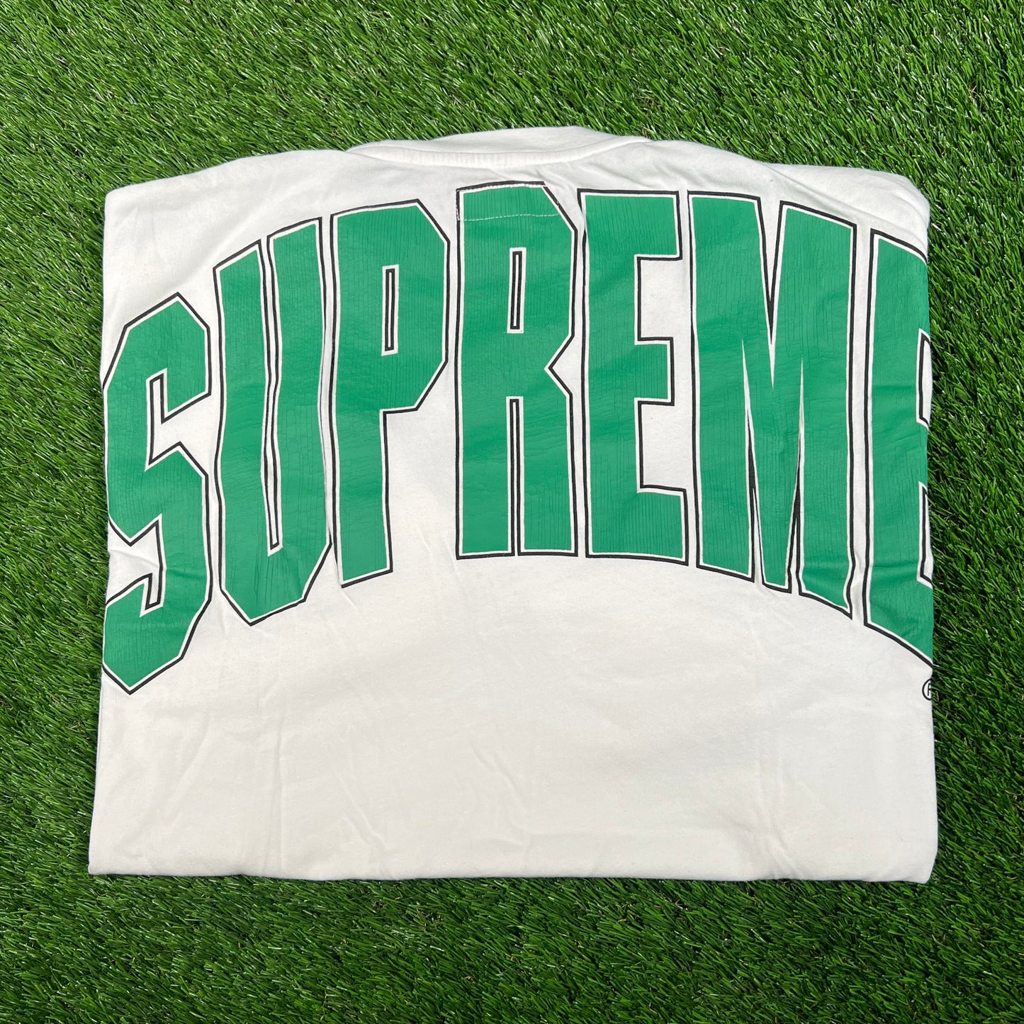 Supreme White Cracked Back Arc Tee (2024) Size XL USED x15867