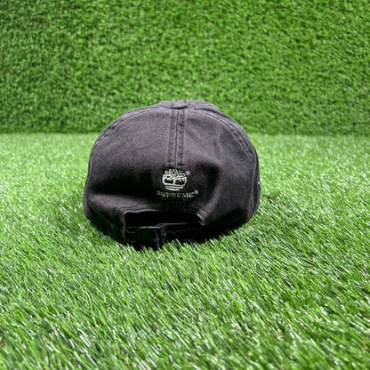 Supreme Black Timberland 6 Panel (2021) One Size USED x15836