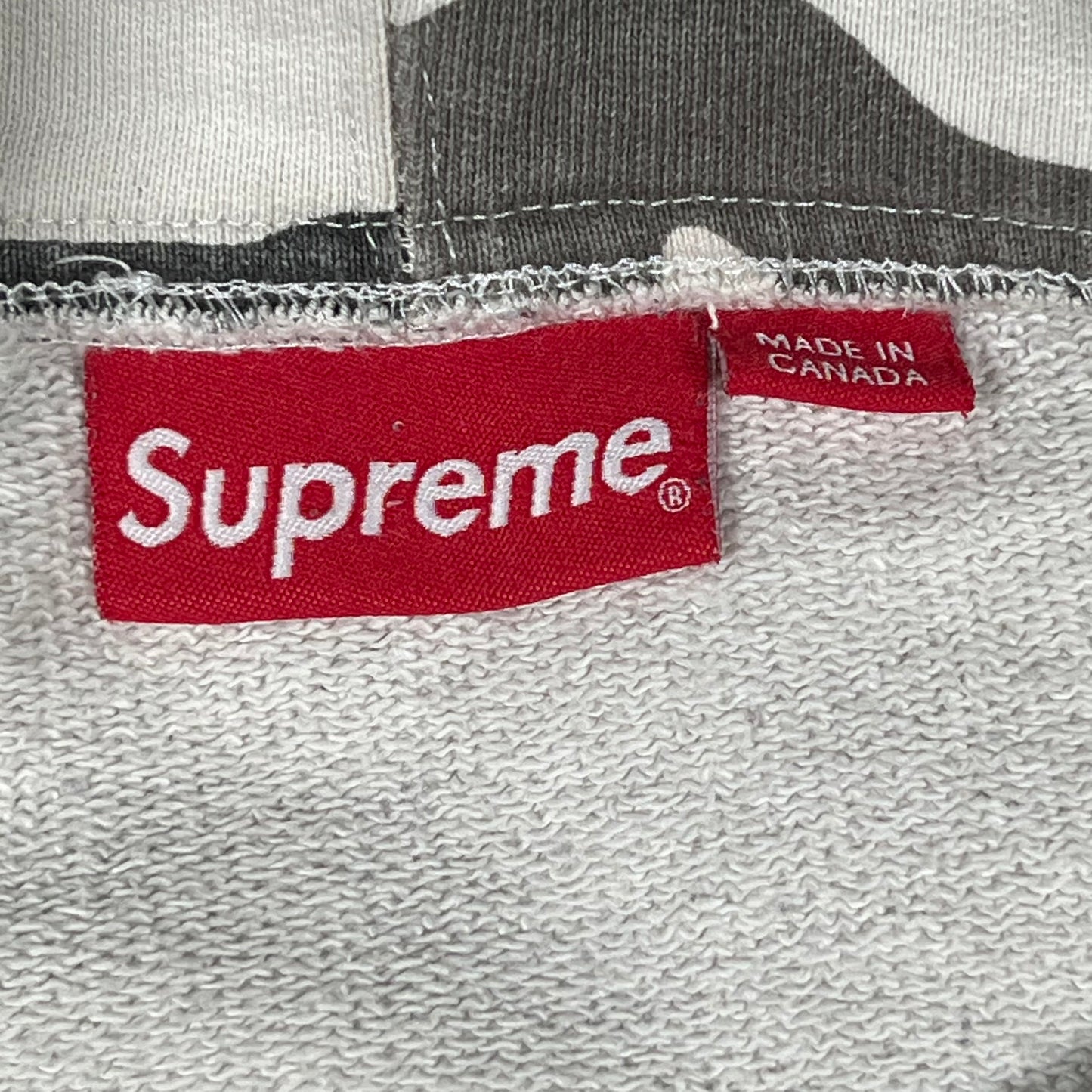Supreme International Flags Patchwork Camo Hoodie Size Medium USED x14262