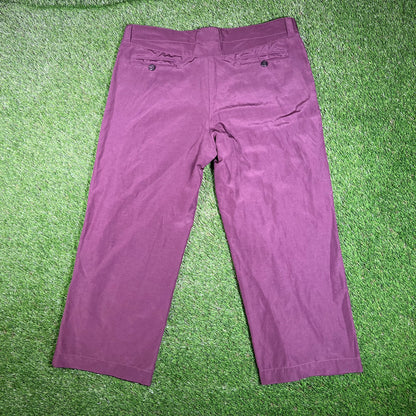 Salvatore Ferragamo Purple/Blue Piping Track Pants Size 38 USED v17770