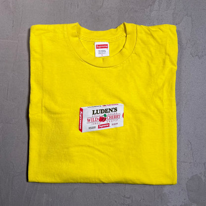 Supreme Ludens Yellow Tee Size Large USED x17635