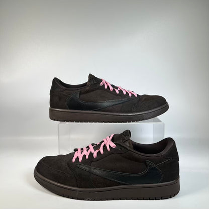 Jordan 1 Low Travis Scott Velvet Brown (2024) Size 12 USED s23343