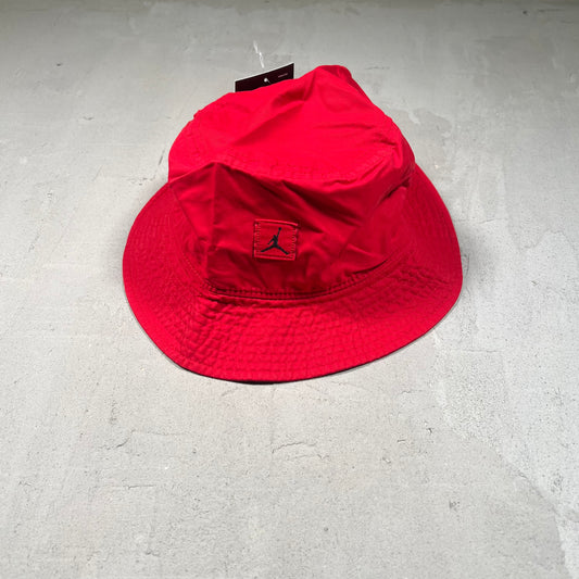 Jordan Red Logo Bucket Hat Size Large NEW v19063