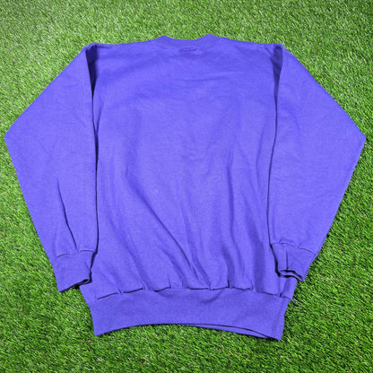 Y2K Tinkerbell Glitter Purple Crewneck Size Medium USED v16949