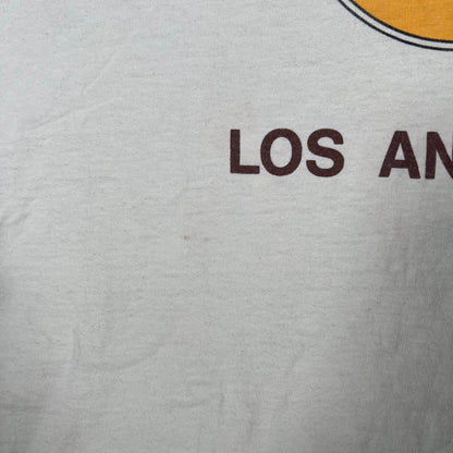 1990s Hard Rock Los Angeles White Logo Tee Size XL USED v17342