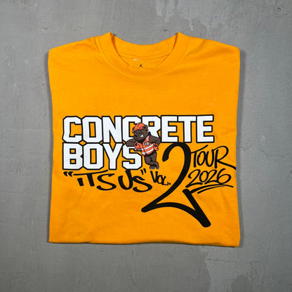 Congrete Boys Lil Yatchy Yellow Concert Tee Size XL USED x17369