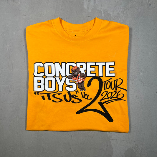 Congrete Boys Lil Yatchy Yellow Concert Tee Size XL USED x17369