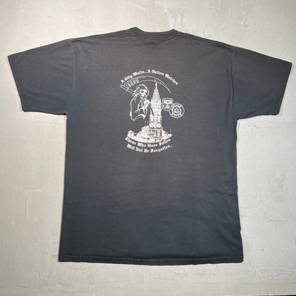 2002 Centurions Motorcycle Club Black Tee Size XL USED v19445