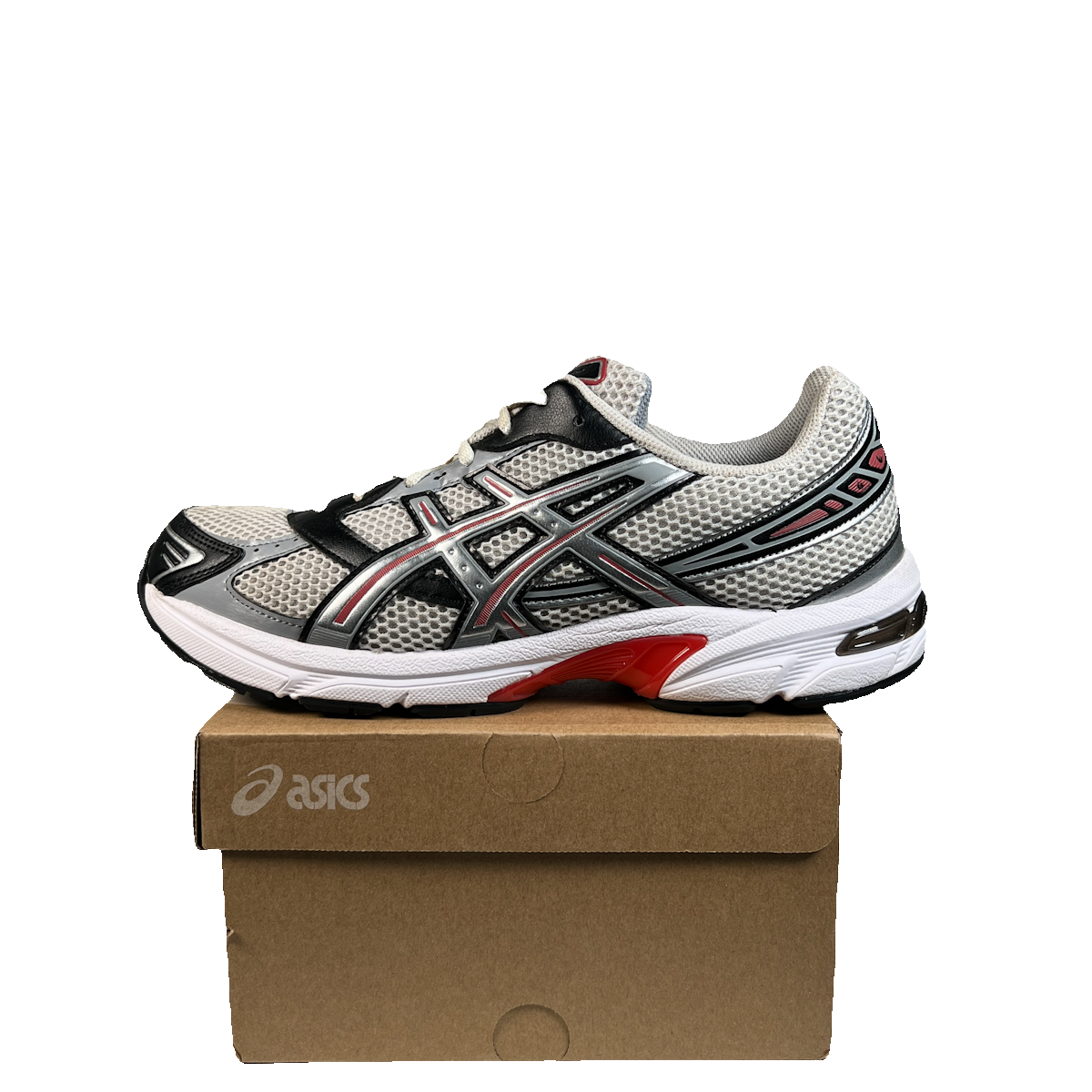 Asics Gel-113 Smoke Grey Pure Silver Red (2022) Size 10.5 USED s22604