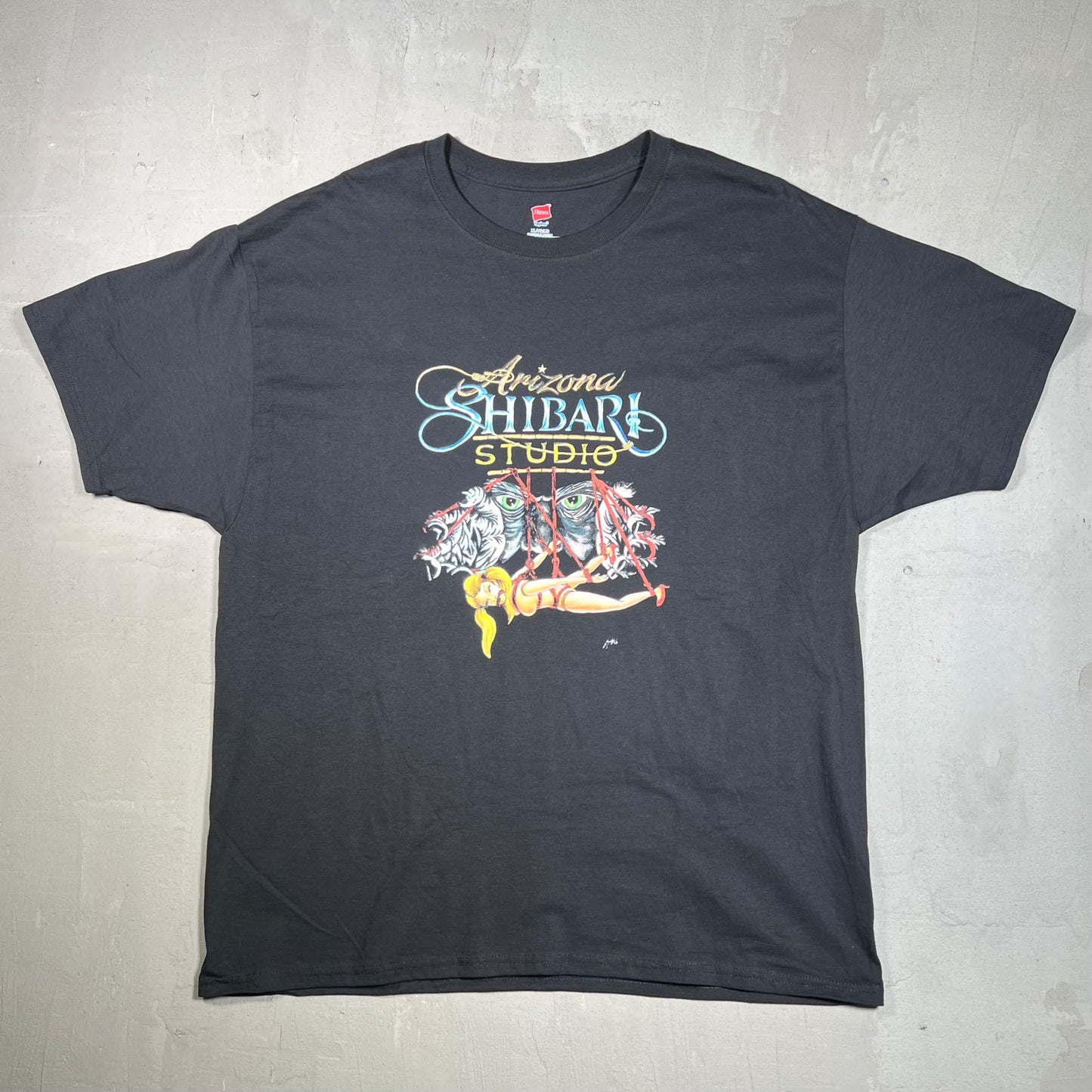 Arizona Shibari Studio Black Tee Size XL USED v18964