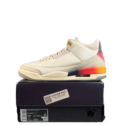 Jordan 3 J Balvin Medellên Sunset (2023) Size 11.5 USED s21245