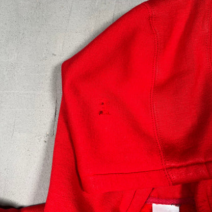 1990s Nike Center Swoosh Red Hoodie Size XL USED v18294