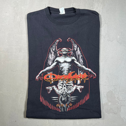 2010 OzzFest Demon Winged Black Tee Size Large USED v19514