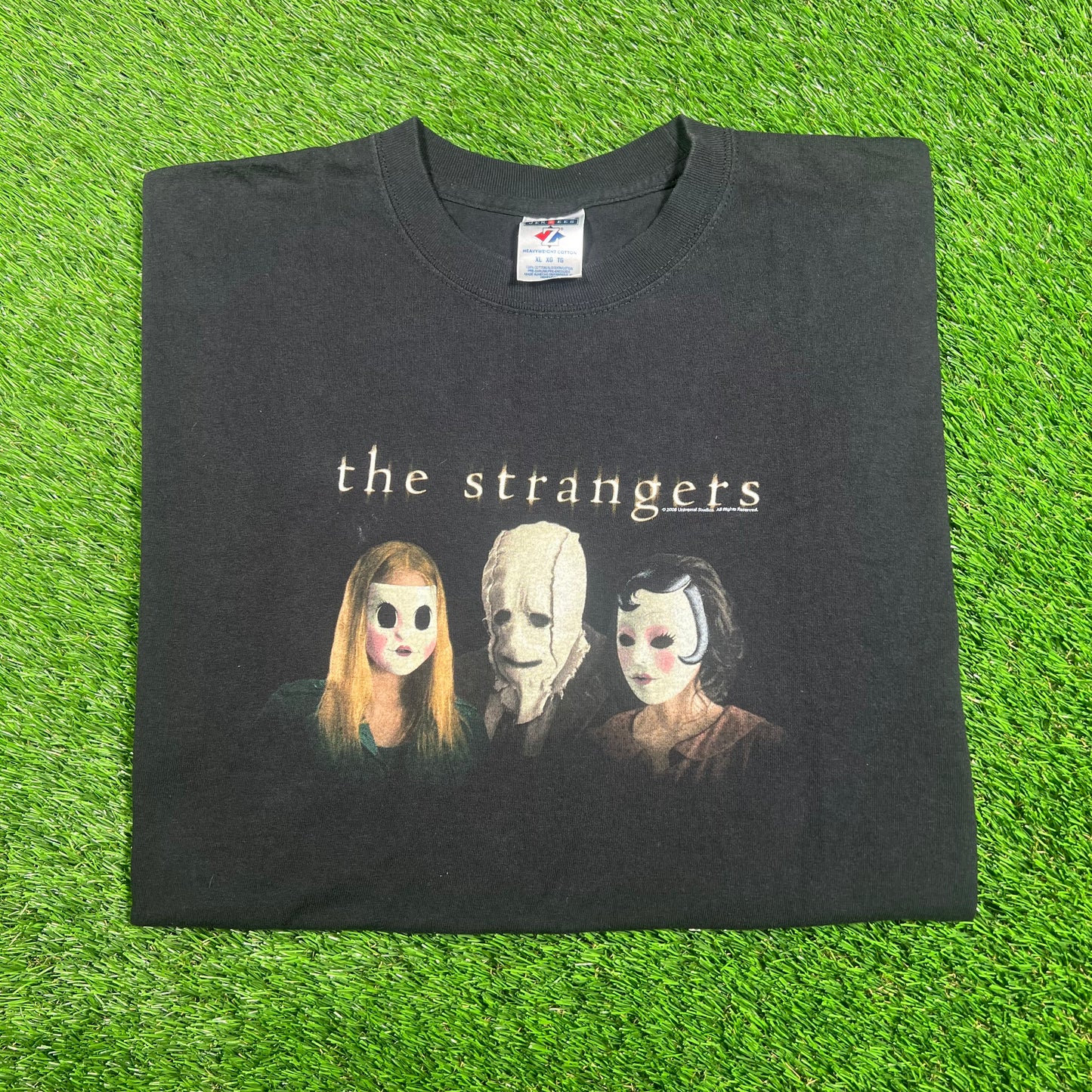 2008 The Strangers Black Movie Tee Size XL USED v17704