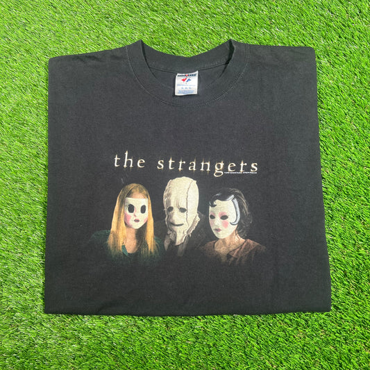 2008 The Strangers Black Movie Tee Size XL USED v17704