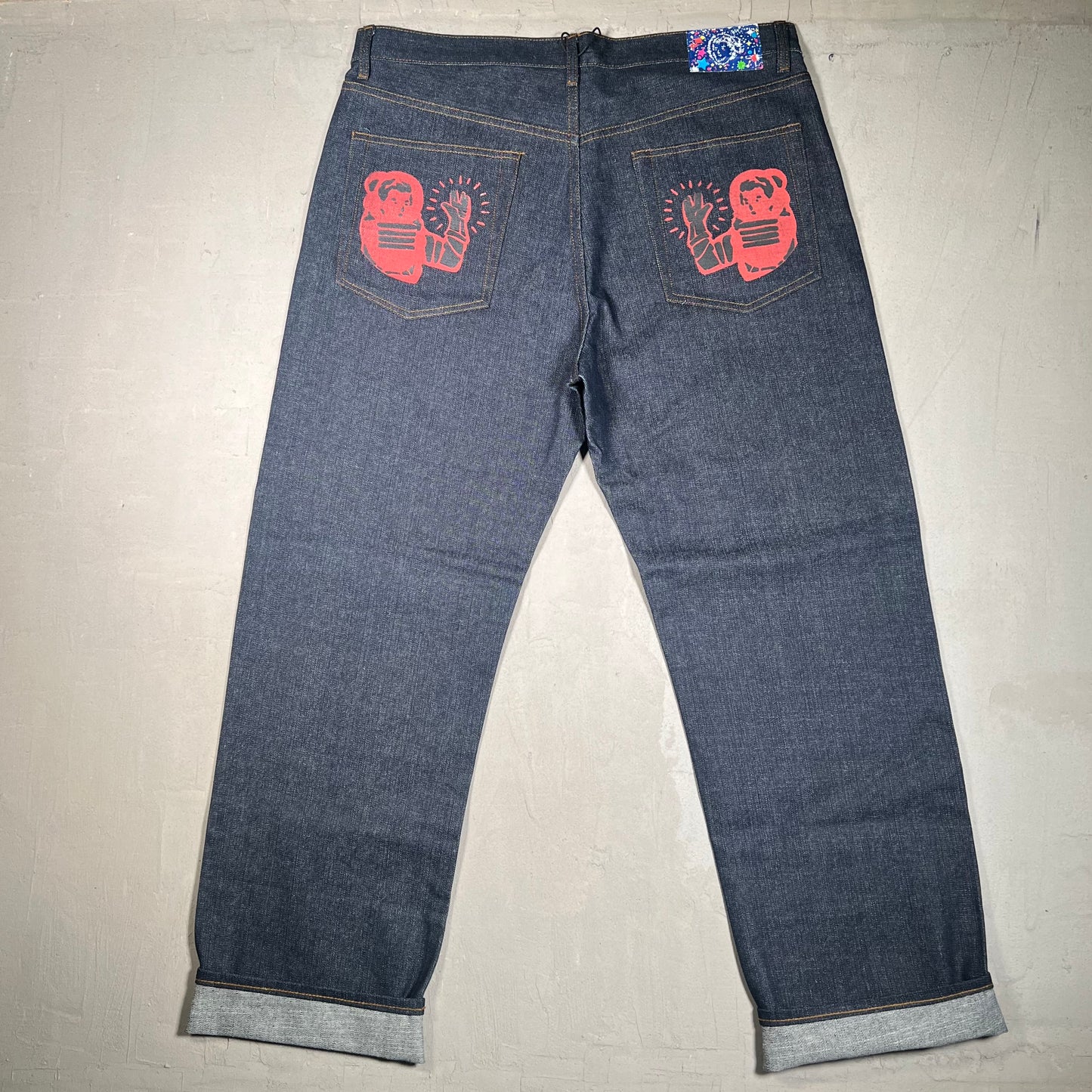 Billionaire Boys Club Ice Cream Running Dog Selvedge Denim Size XL USED x17482
