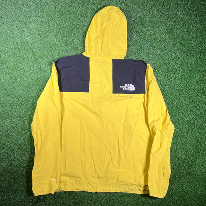 North Face Yellow Windbreaker Size Large USED v17976