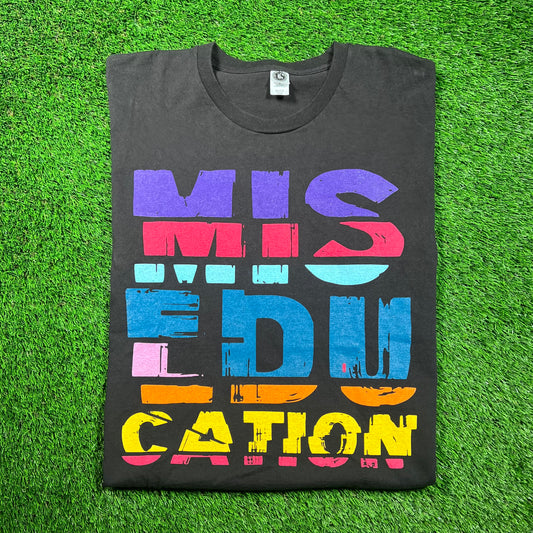 Miseducation Black Tee Size Large USED v18672