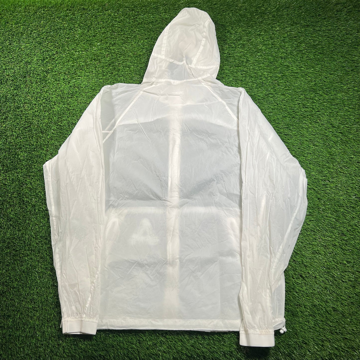 Palace White Sheer Zollar Jacket Size Large USED x16227