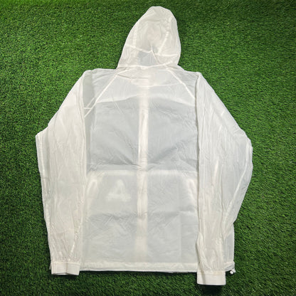 Palace White Sheer Zollar Jacket Size Large USED x16227