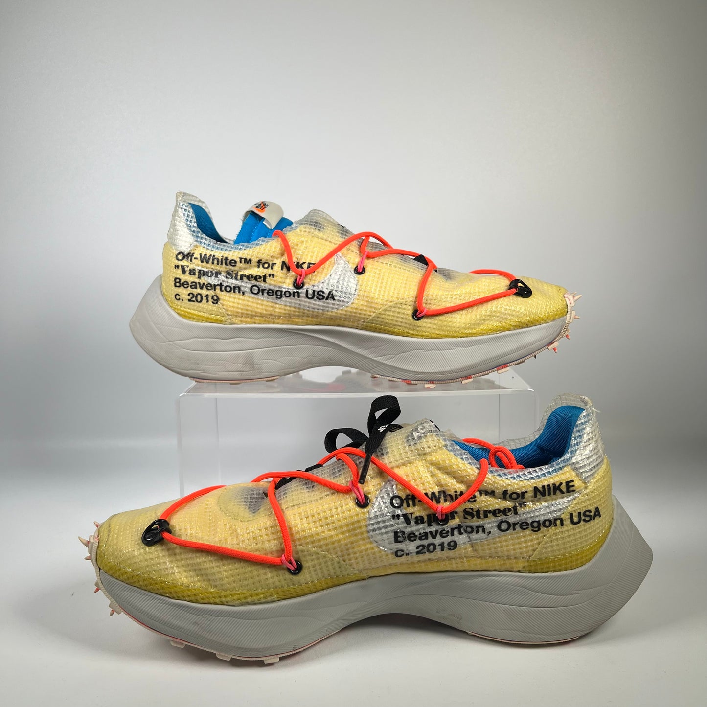 Nike Vapor Street Off White Tour Yellow (2019) Size 11.5M/13W USED s18505