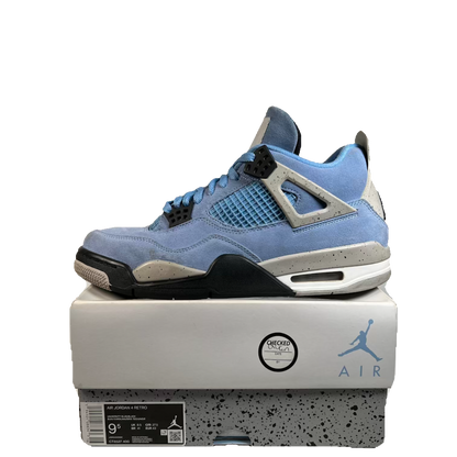 Jordan 4 University Blue (2021) Size 9.5 USED s23356