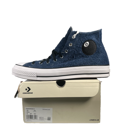 Stussy 8 Ball Navy Blue Converse Chuck Taylor 70 (2022) Size 12 NEW s20034