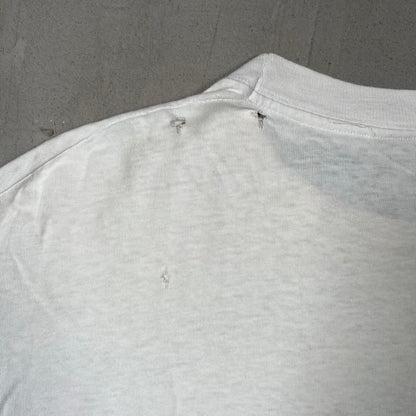 1990s Marc Bolan Def Leppard Fat Head White Tee Size XL USED v20184