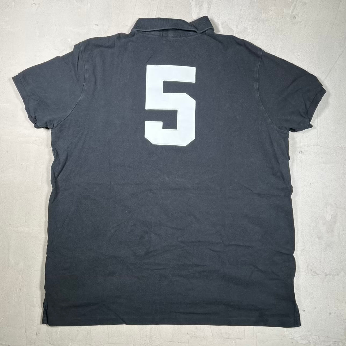Polo Ralph Lauren New York Black Polo Size XXL USED v20065