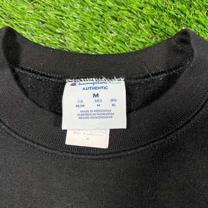 "New York Fuckin City" Black Champion Crewneck Size Medium USED v17010