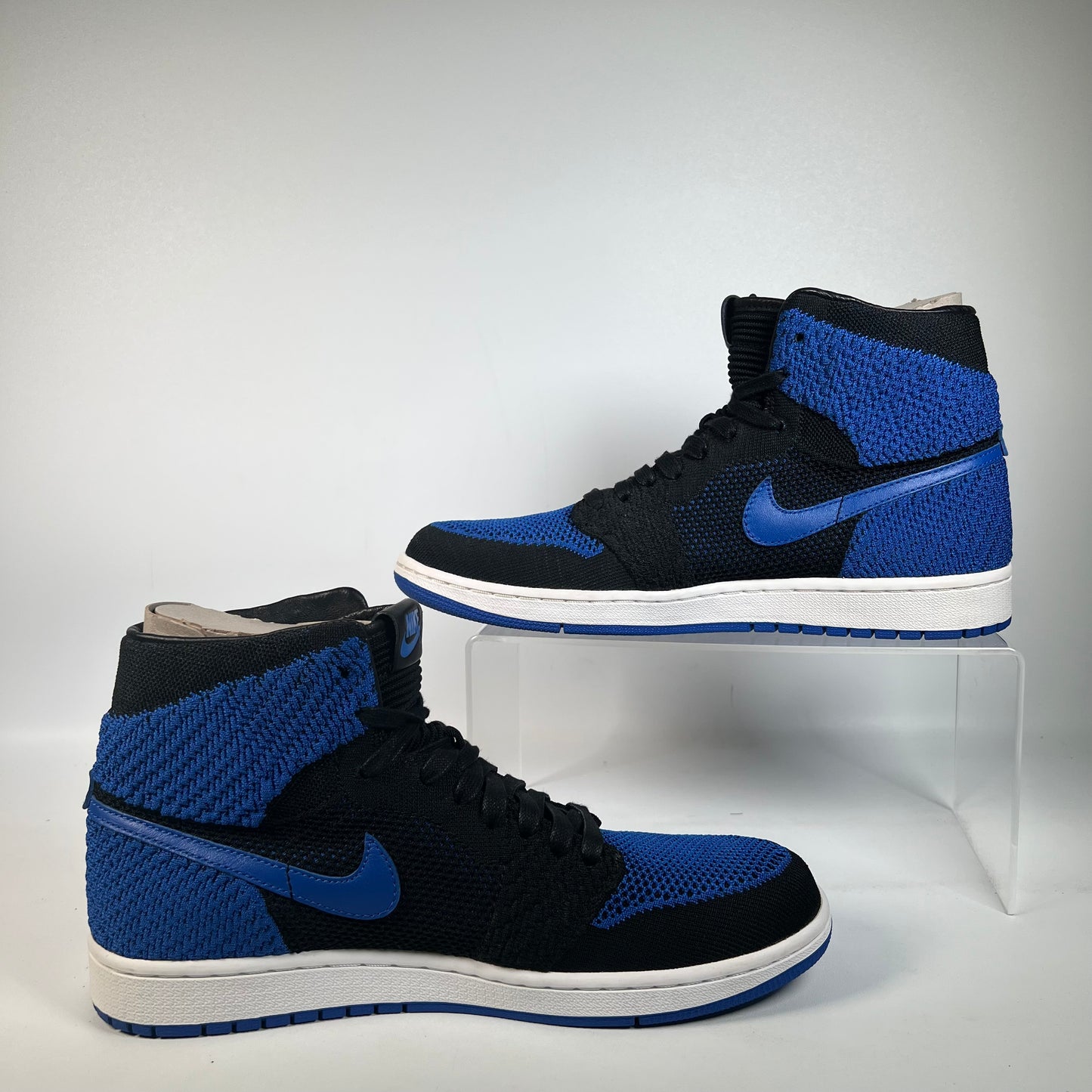 Jordan 1 High Flyknit Royal (2017) Size 10.5 USED s22444