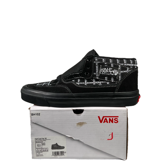 Vans Half Cab Pro Supreme Grid Black (2020) Size 10 NEW s20230