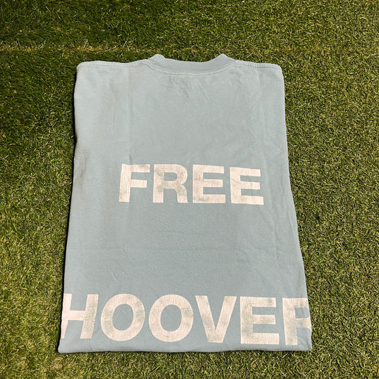 Kanye West Free Hoover Blue Tee Size Medium USED x13363