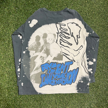 Travis Scott Cactus Jack X Kaws Fragment of Your Imagination Grey Tee Size XL USED x13605