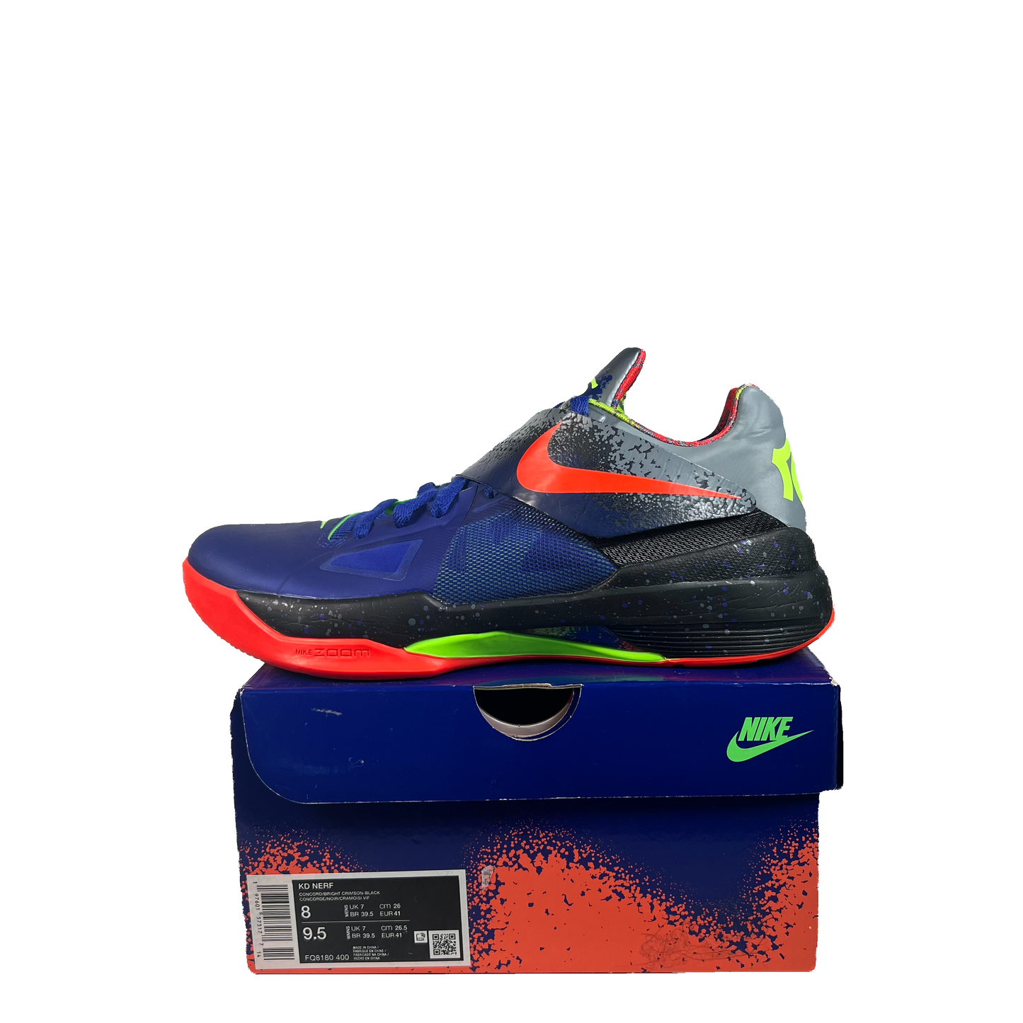 Nike KD 4 NERF (2024) Size 8 USED s22503
