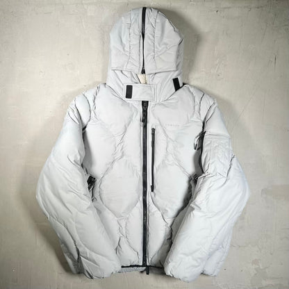 Oakley Urbanslope Grey Puffy Zip Up Jacket Size XL USED x18816